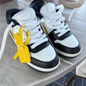 Off-White Kids Sneakers in Black, White, and Yellow